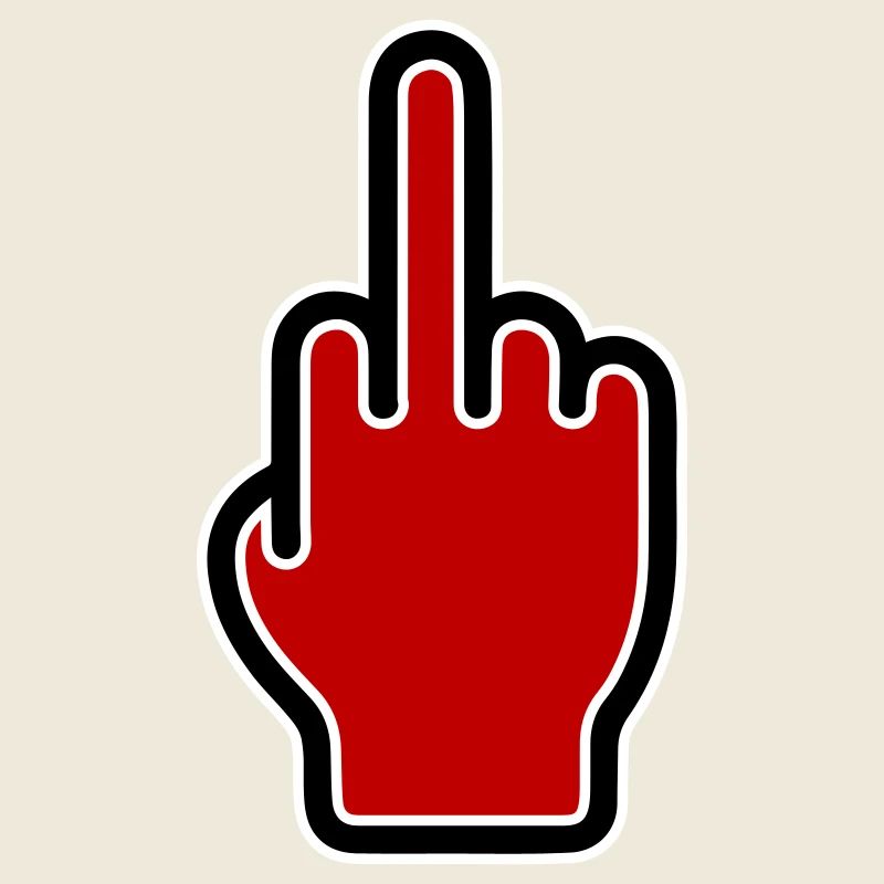 Mittelfinger Symbol