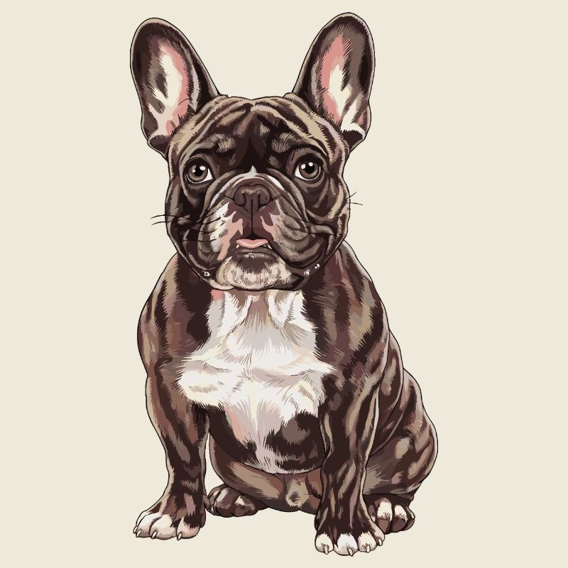 Bouledogue français Illustration : Élégant