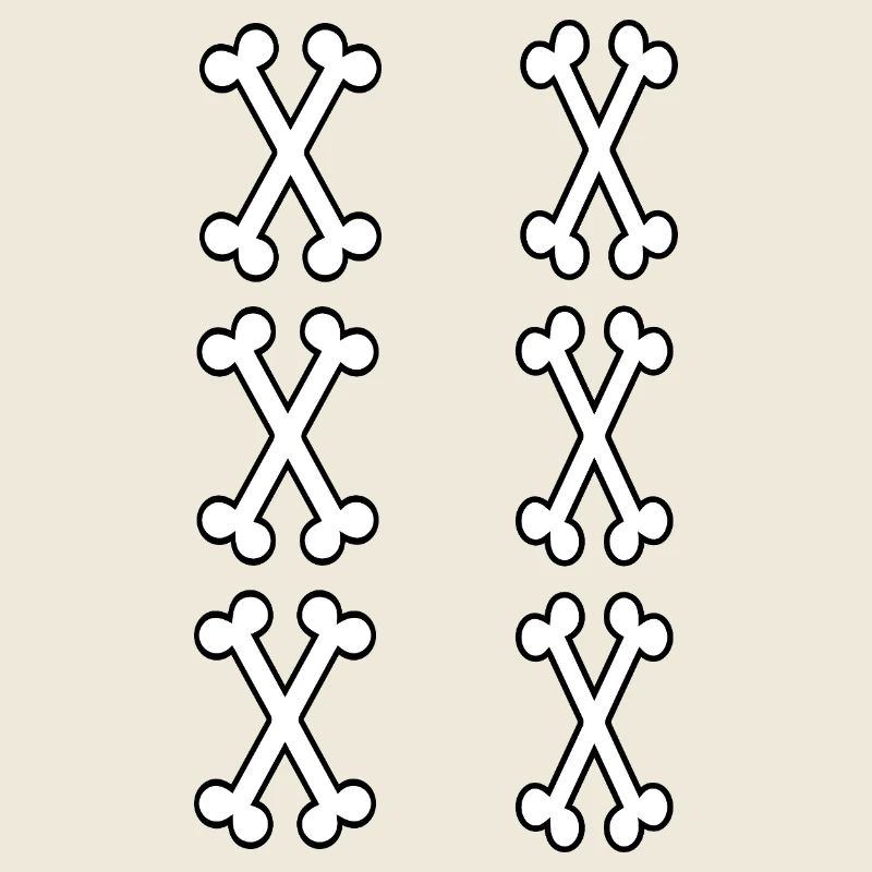 Zahl 11 Knochen