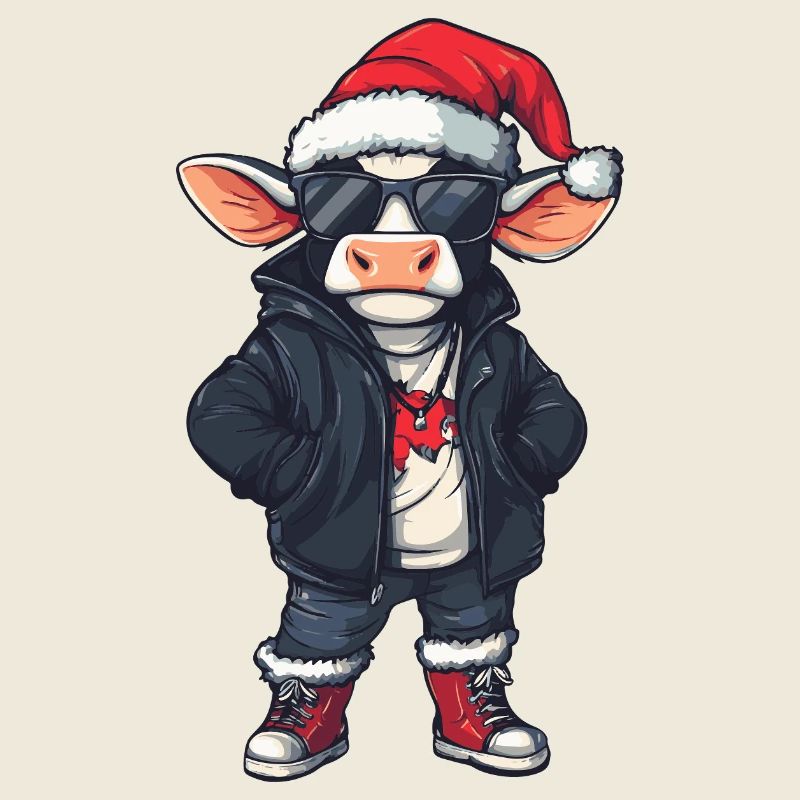 Kuh Weihnachten Winter