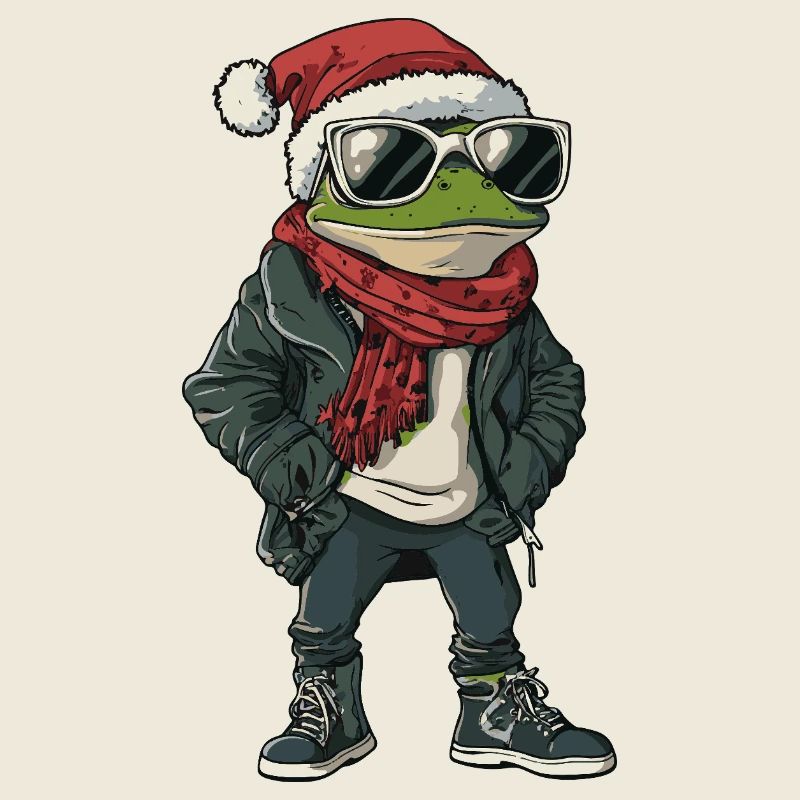 Frog Christmas Winter