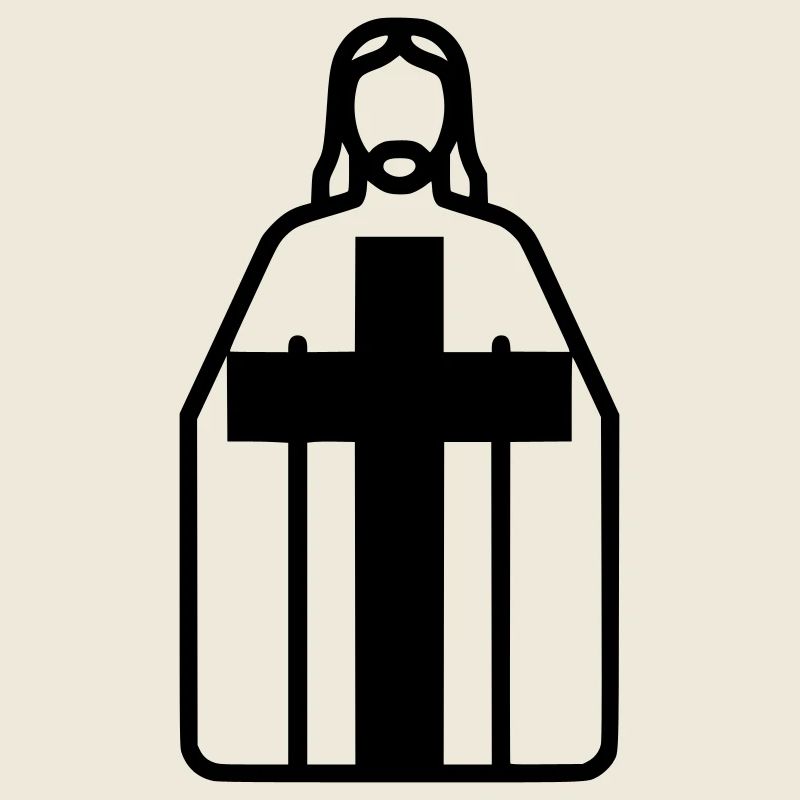 Vector de la Silhouette de la Silhouette de Jésus-Christ