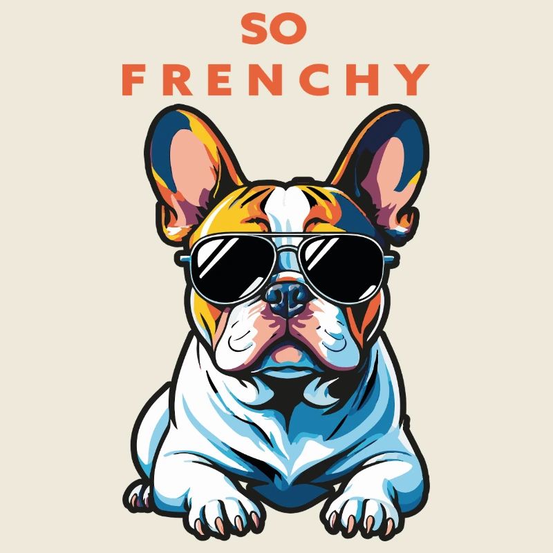 Bouledogue français Pop Chic Lunettes