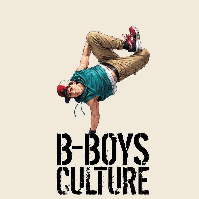 Breakdance One Hand Freeze Illustration