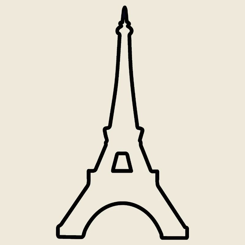 Eiffel Tower Paris minimalist landmark