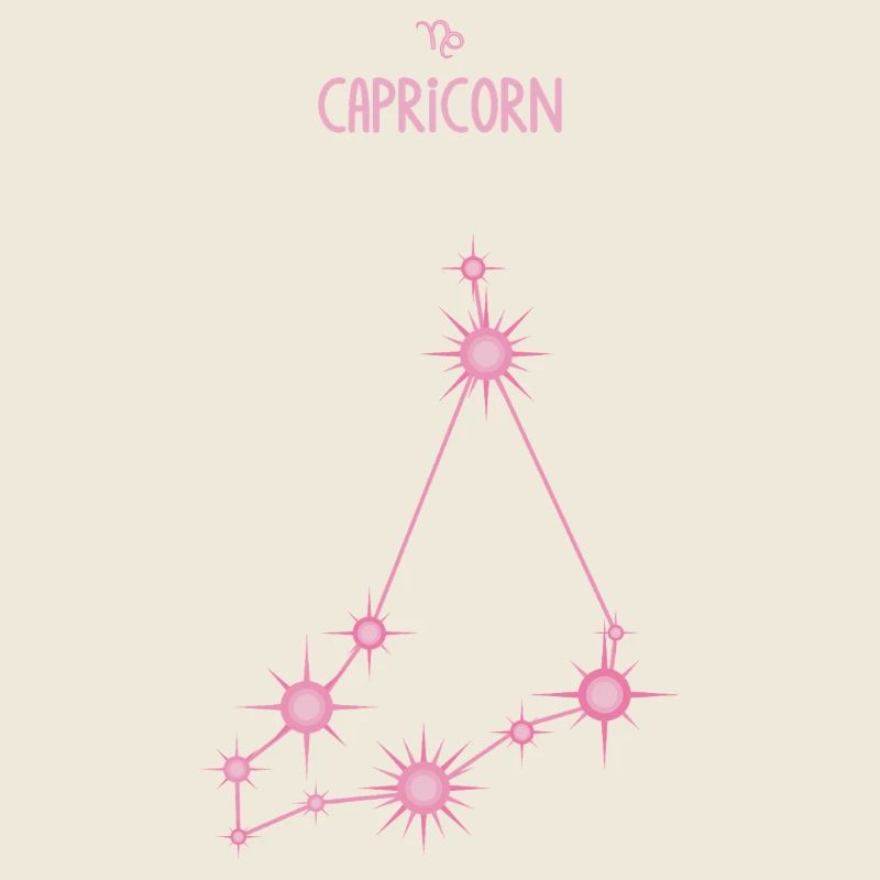 Signe du zodiaque du Capricorne : Constellation Rose