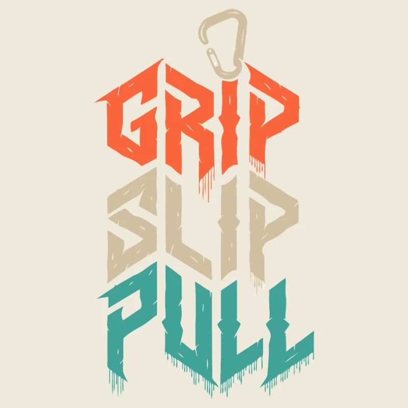 Grip Slip Pull Climbing Grunge