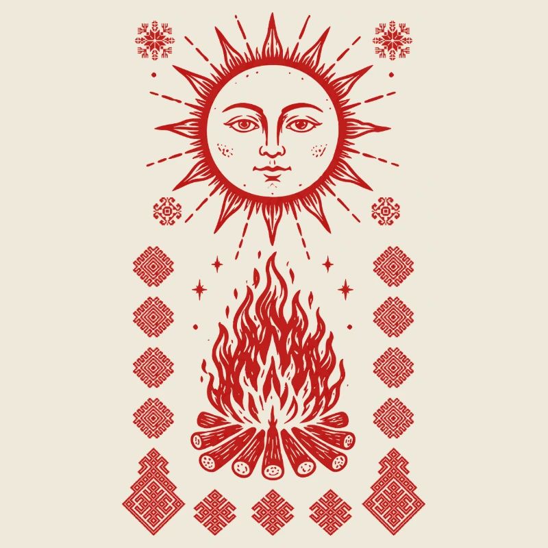 Noc Kupaly Fire Sun