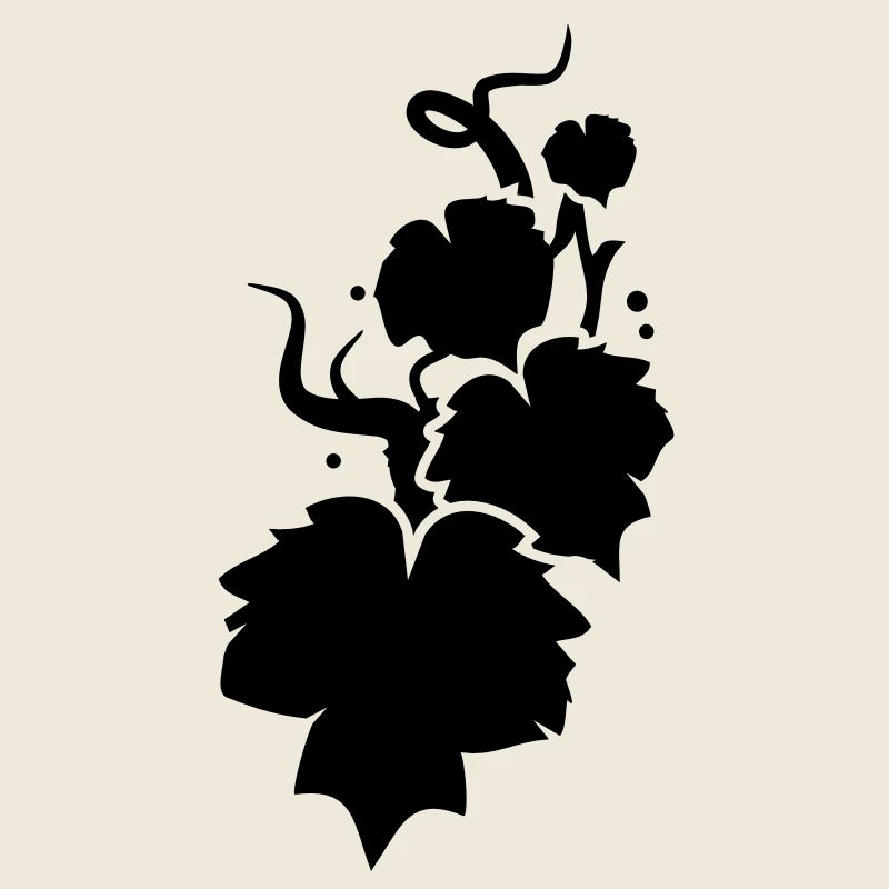 Une vigne en silhouette