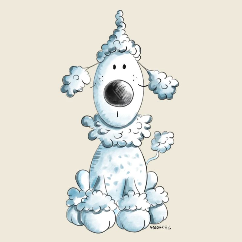 Fröhlicher Pudel