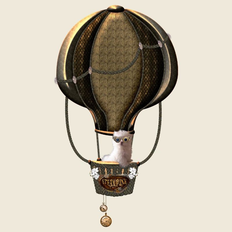 Steampunk, montgolfière