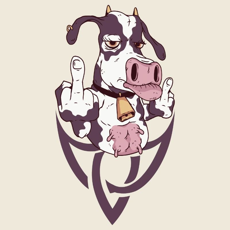 Cow Rebel Gesture