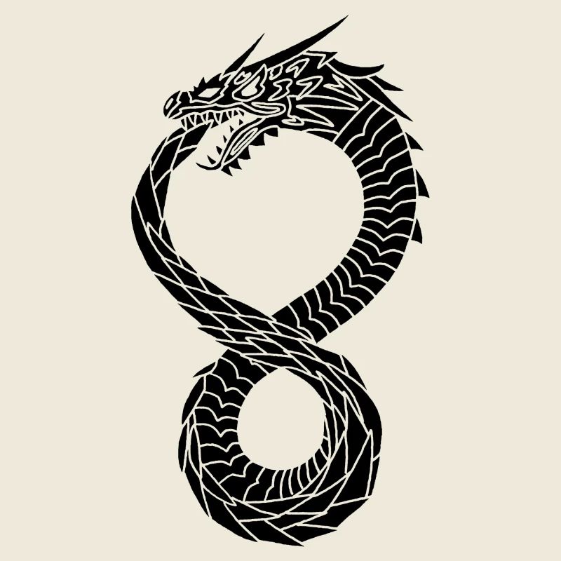 Dragon infini noir
