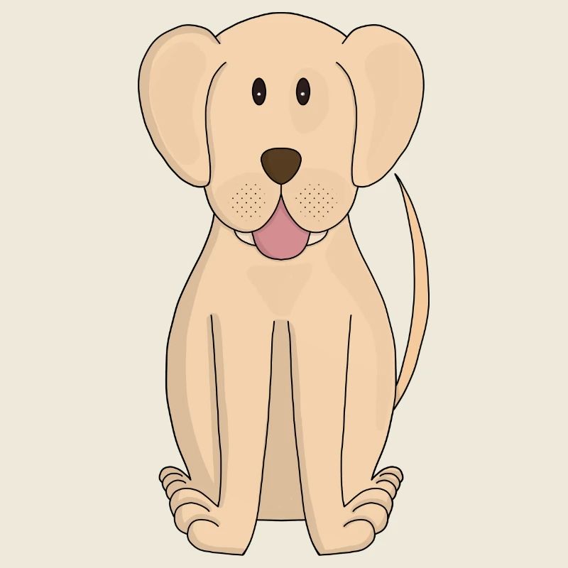Chien Cartoon Incroyable Labrador Retriever