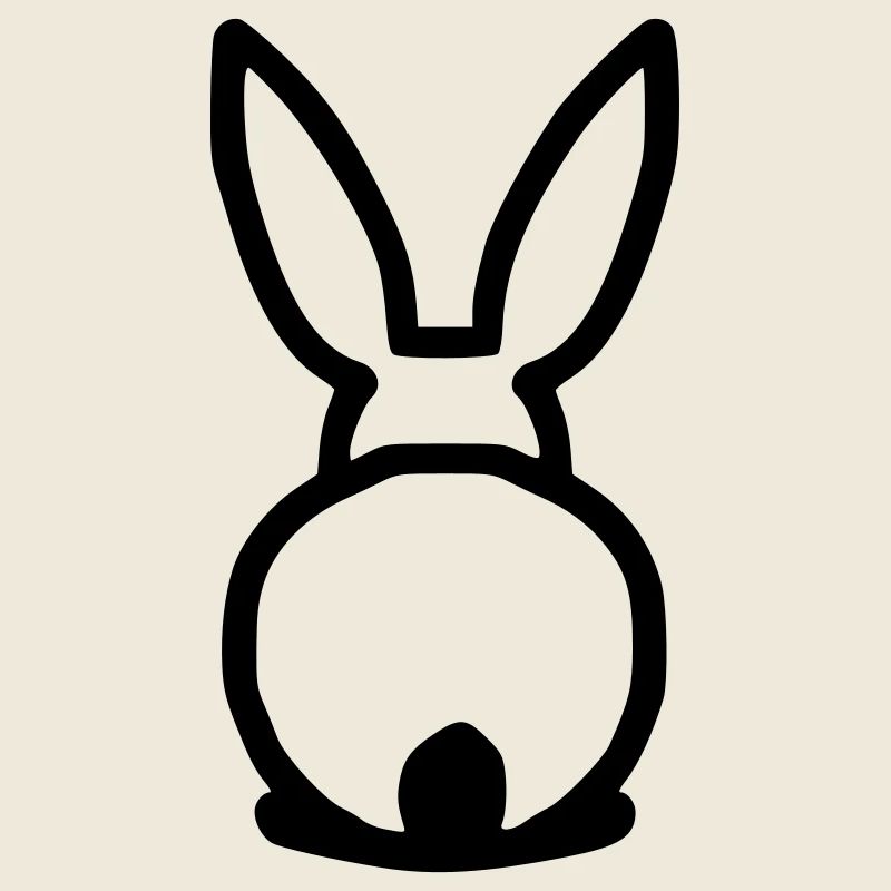 Lapin mignon par derrière