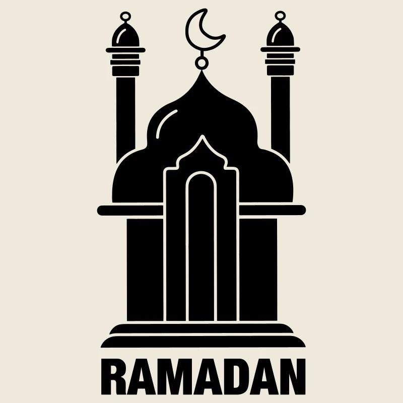 Texte du Ramadan et mosquée