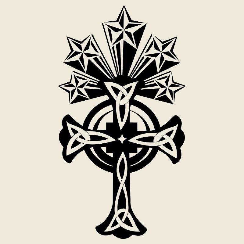 Celtic cross 5 stars