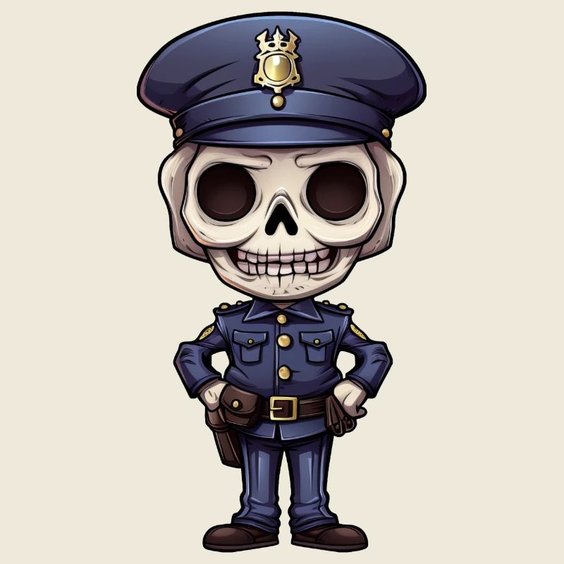 Squelette de police