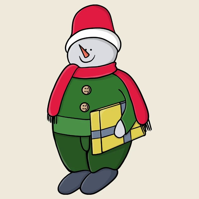 Kalter Winter Schneemann
