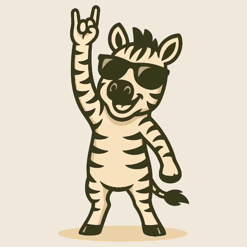Zebra with spikes