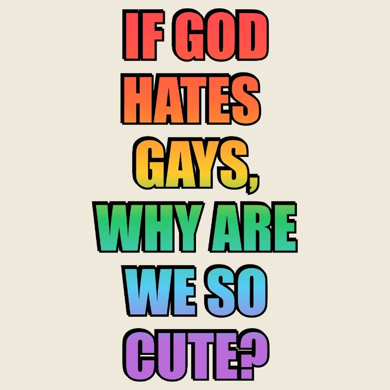 Funny gay pride slogan