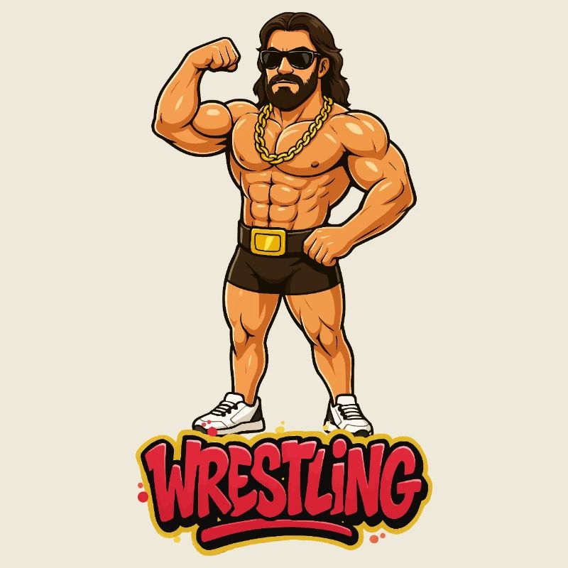 Wrestler Cartoon
