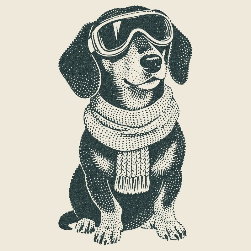Winter Dackel