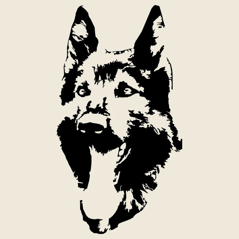 German Shepherd Head