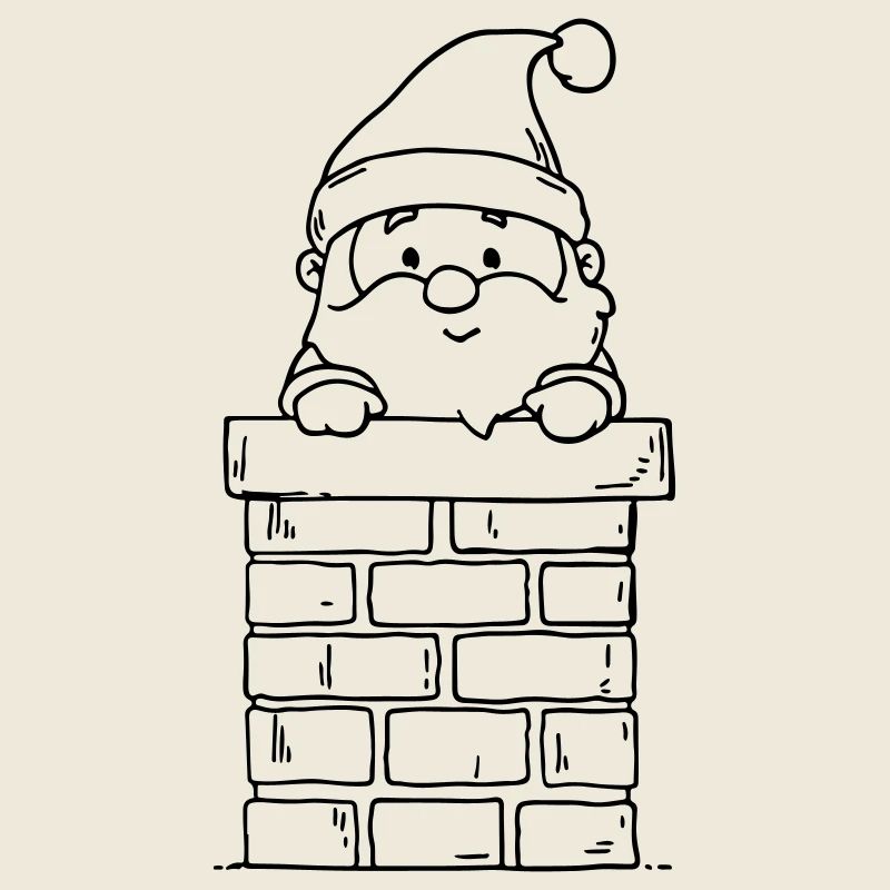 Père Noël Drôle Noël
