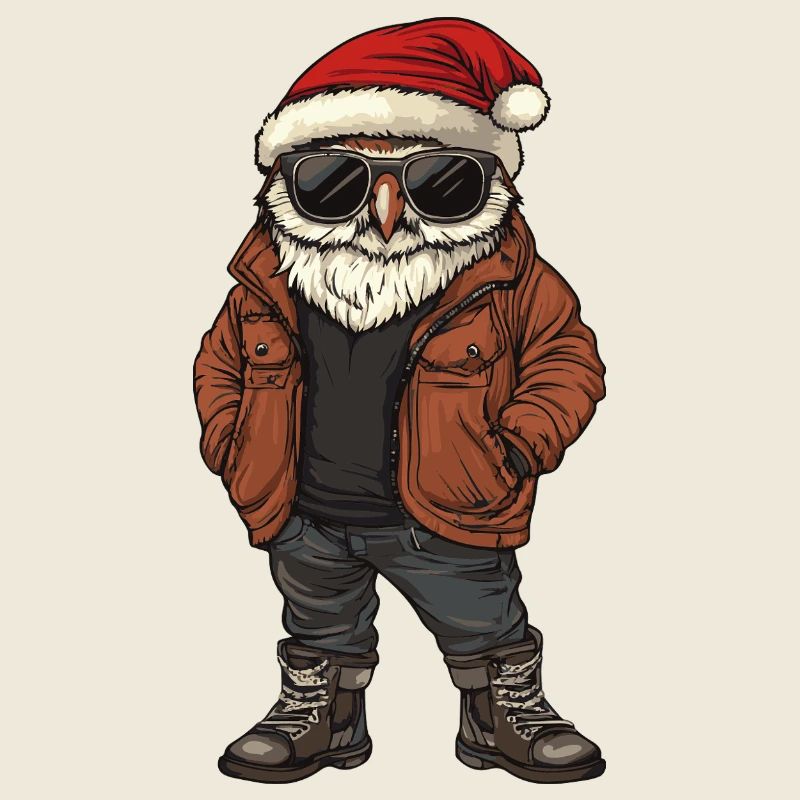 Noël Hibou Hiver