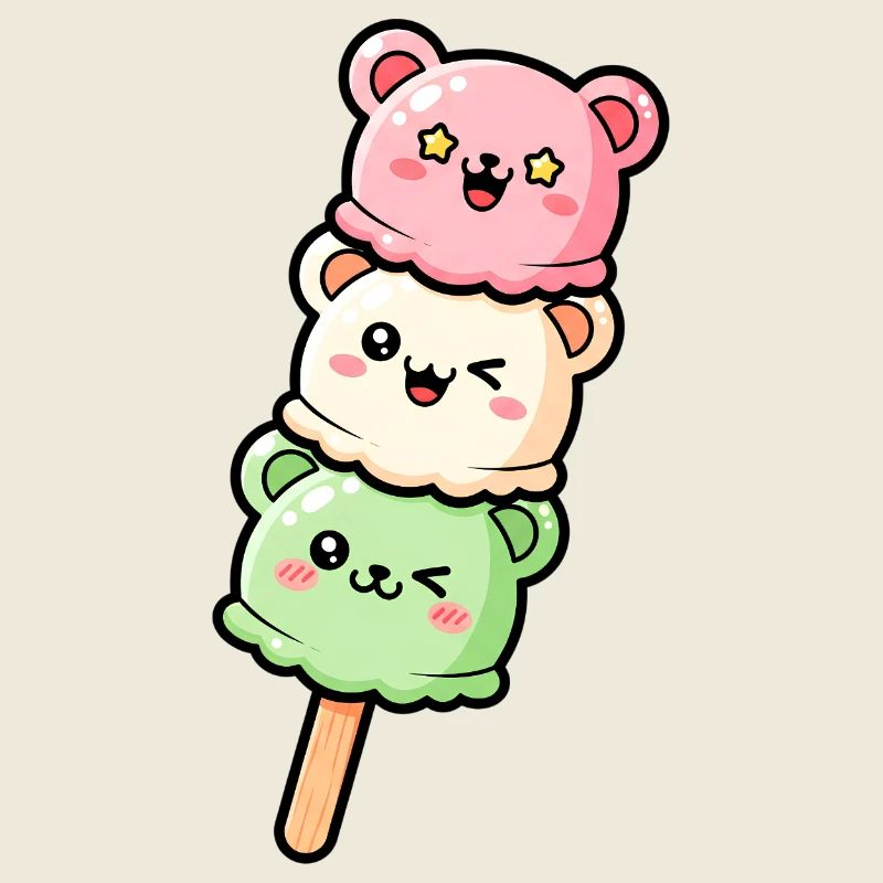 Pastel Kawaii IceCream Stack