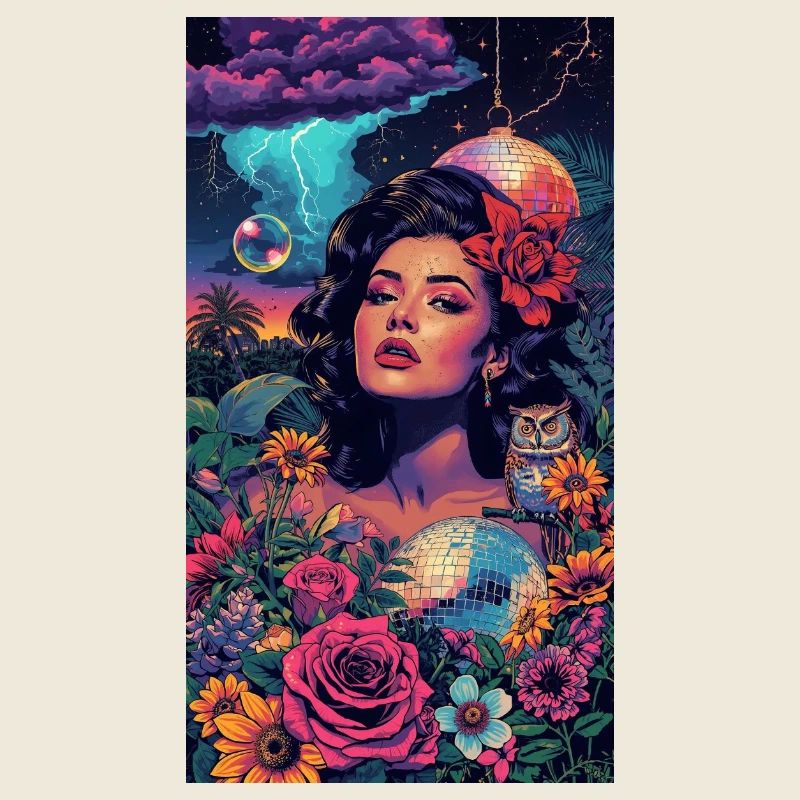 Neon-Blumensirene