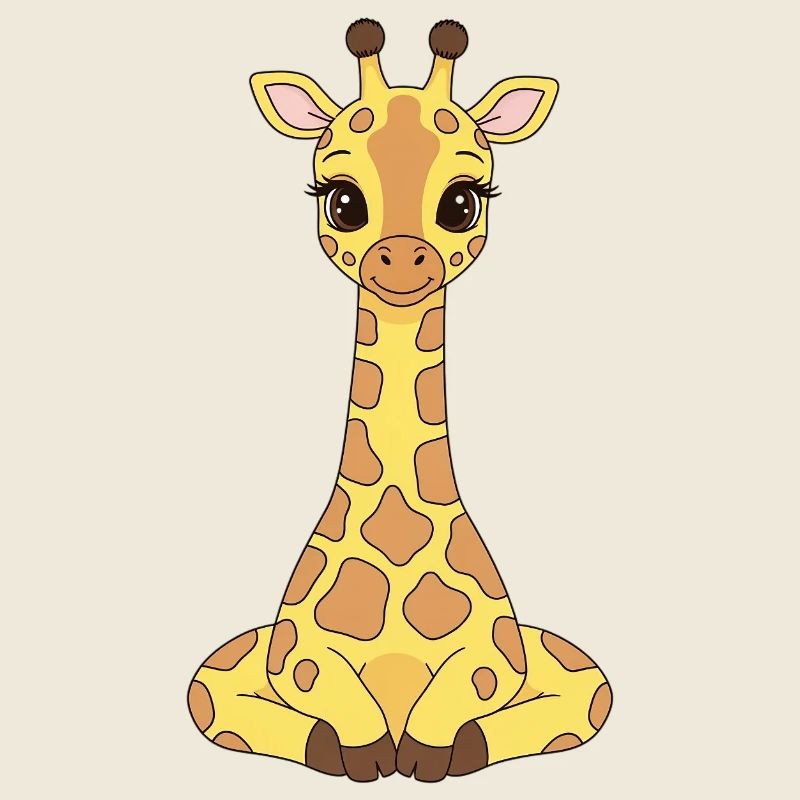 Niedliche Giraffen Illustration