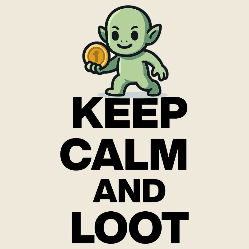 KEEP CALM AND LOOT, GOBLIN GOLD! ZOCKER NERD PARTY