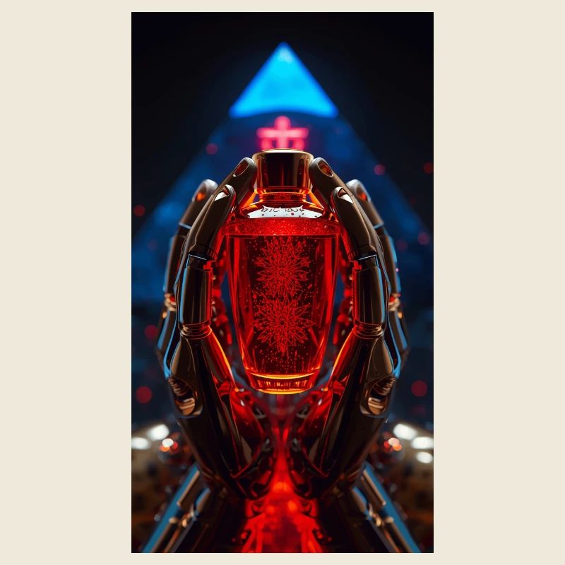 Red Crystal Robo Hands