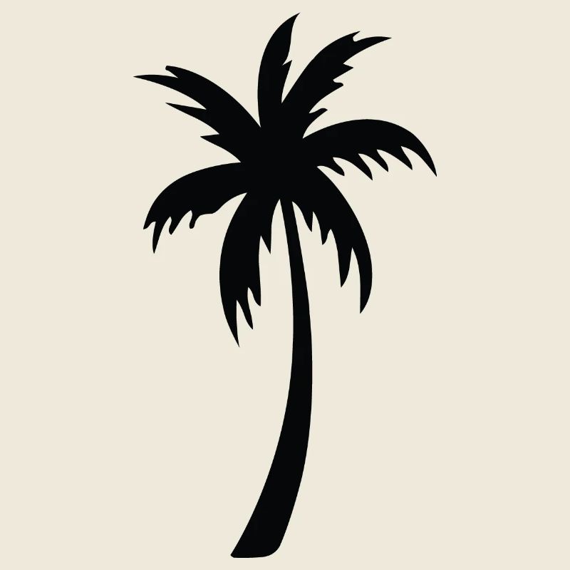 Tropische Palmen-Silhouette Geschenk Sommer