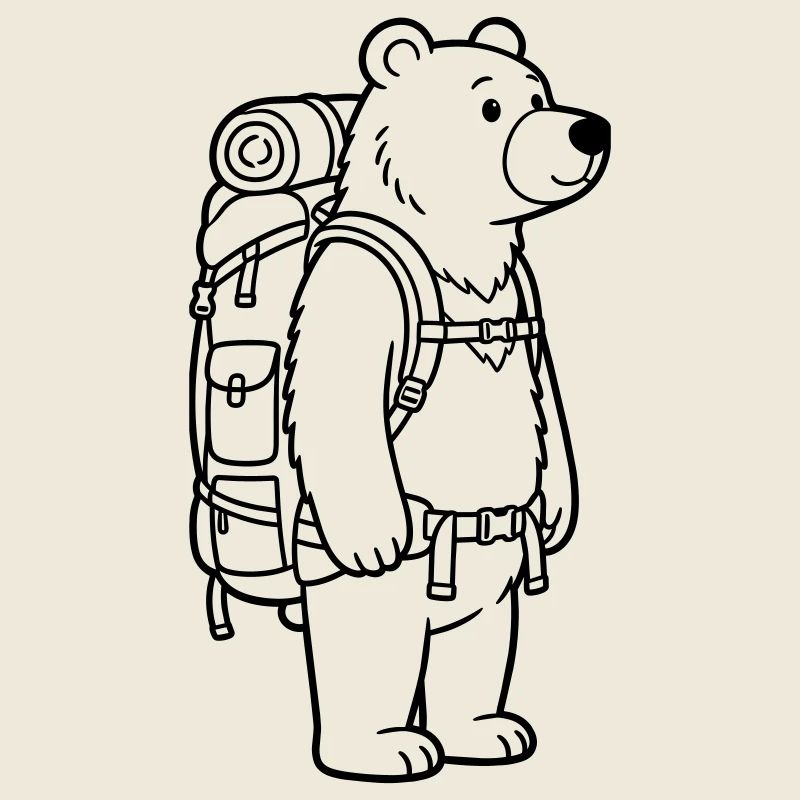 Hiking Bear