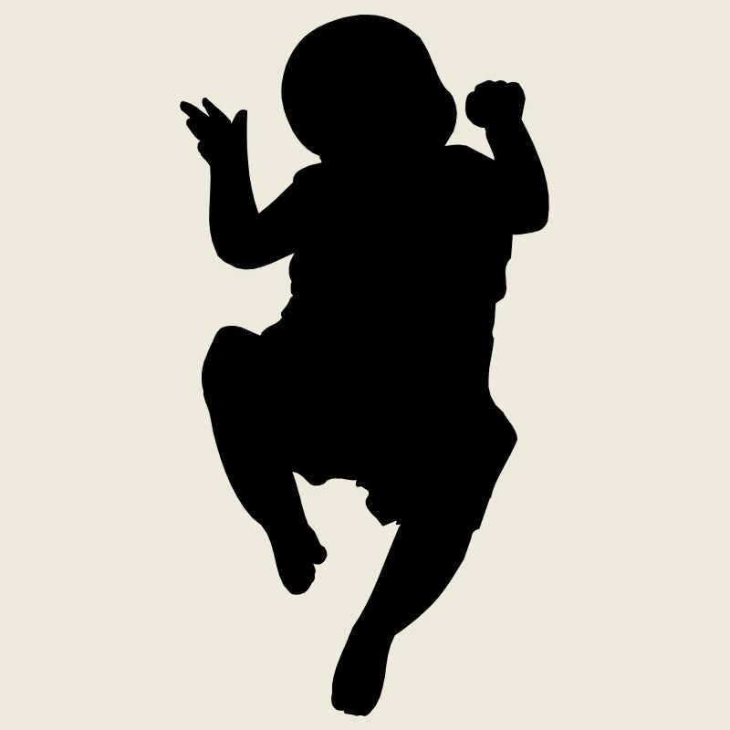 Logo image d’ombre de bébé pour l’annonce de naissance