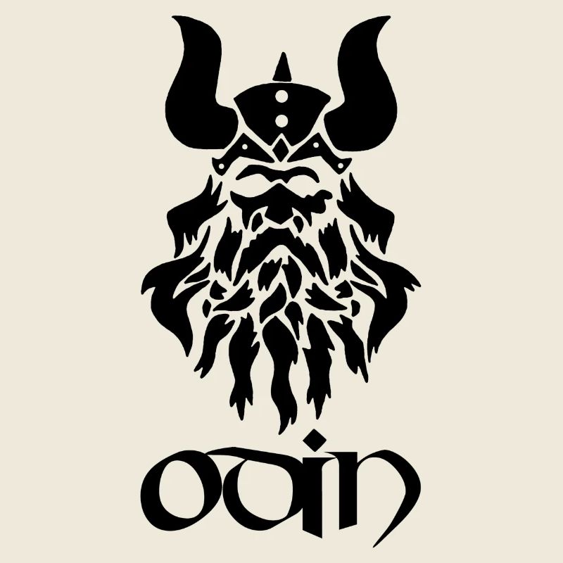 Nordischer Gott Odin (schwarz)
