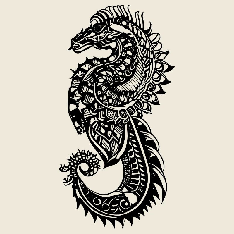 Tatouage Hippocampe
