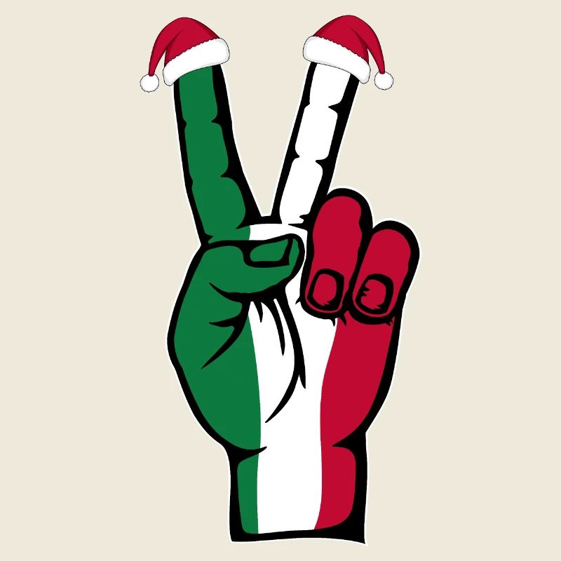 Drapeau de l’Italie Noël Symbole de la paix