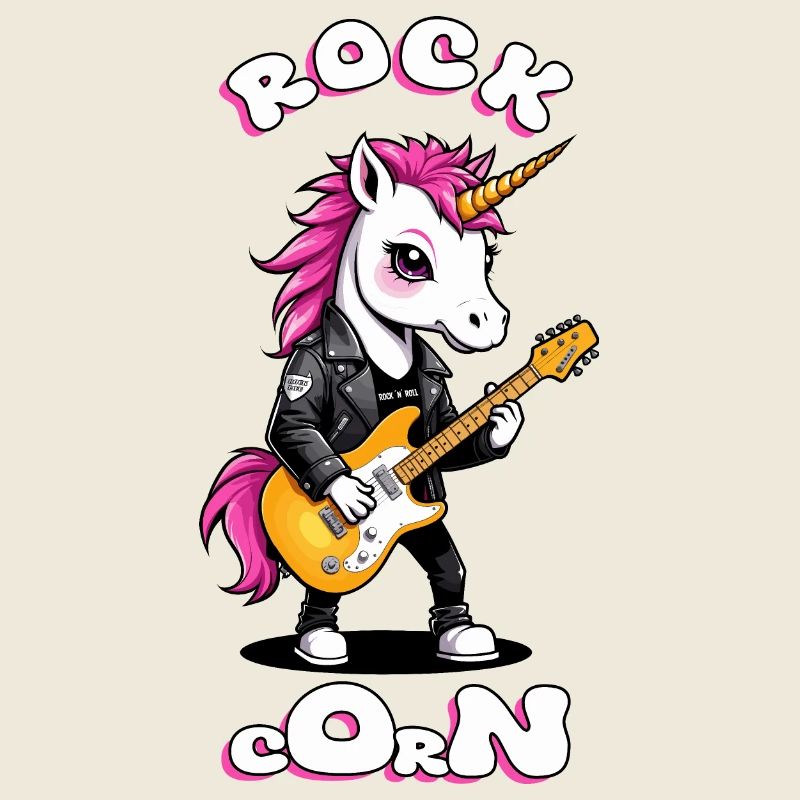 Licorne punk rocker