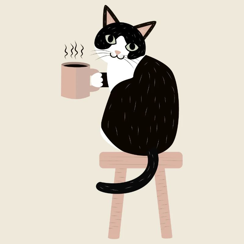 Kaffeepause Katze