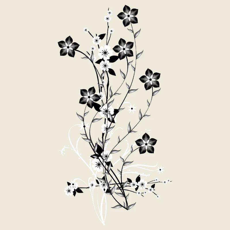 Flowers bursting with absolute contrast