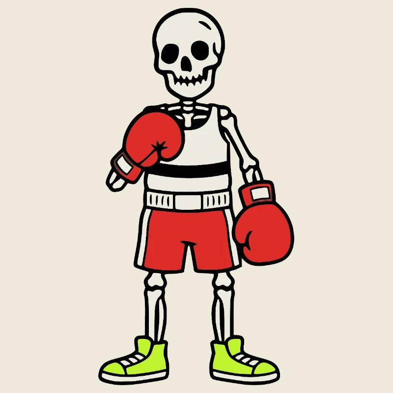 Skelett Boxer – Spooky Fight Night