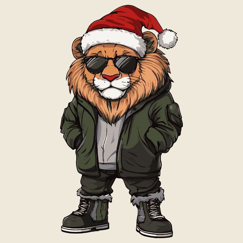 Noël Lion Hiver