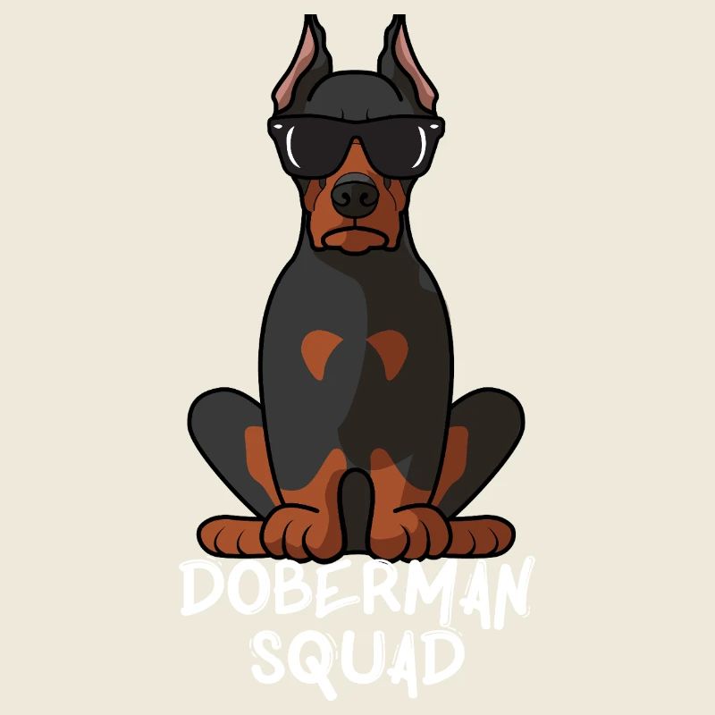 Cooler Dobermann Pinscher Squad Dog Mama Papa Geschenk Lustig