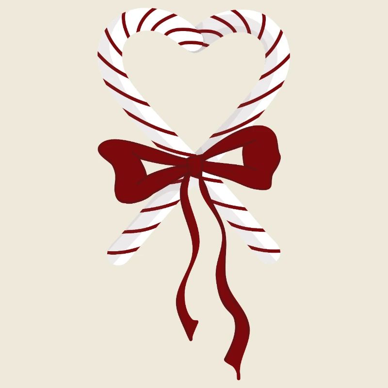 Candy Canes Heart Christmas