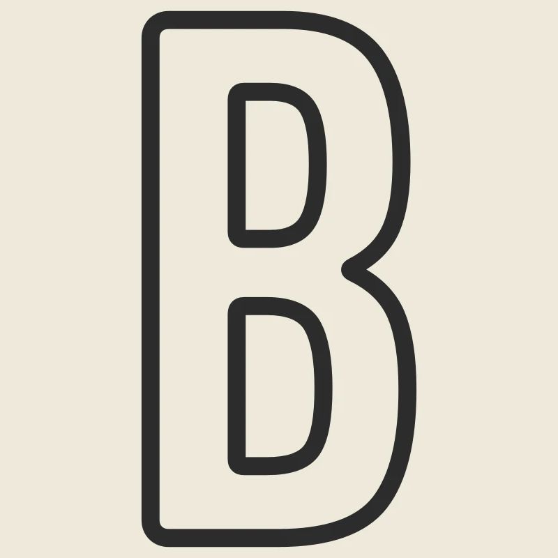 Typodesign de la lettre B