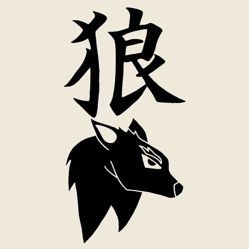 Japanischer Schwarzer Wolf